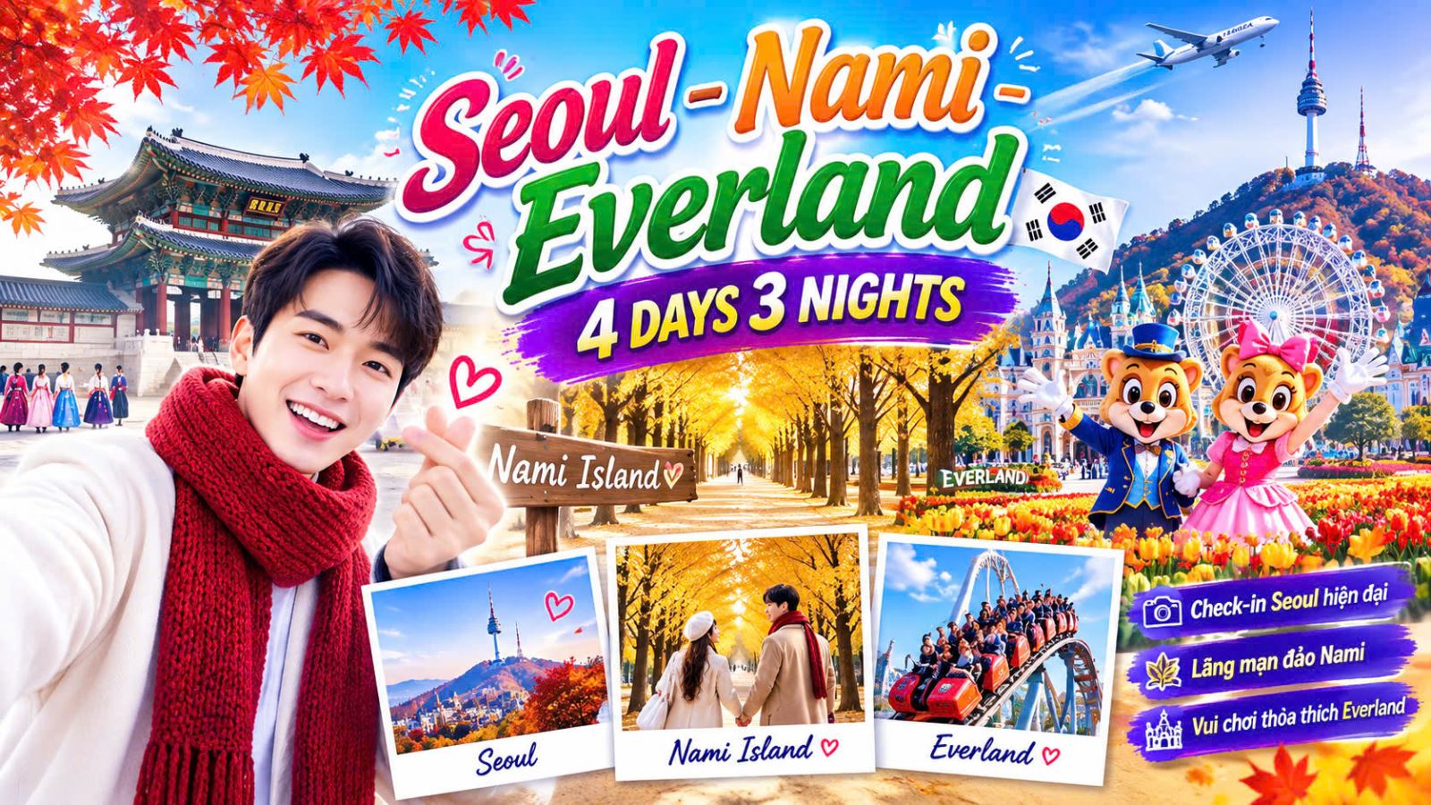 SEOUL - NAMI - EVERLAND/LOTTE 4N3D
